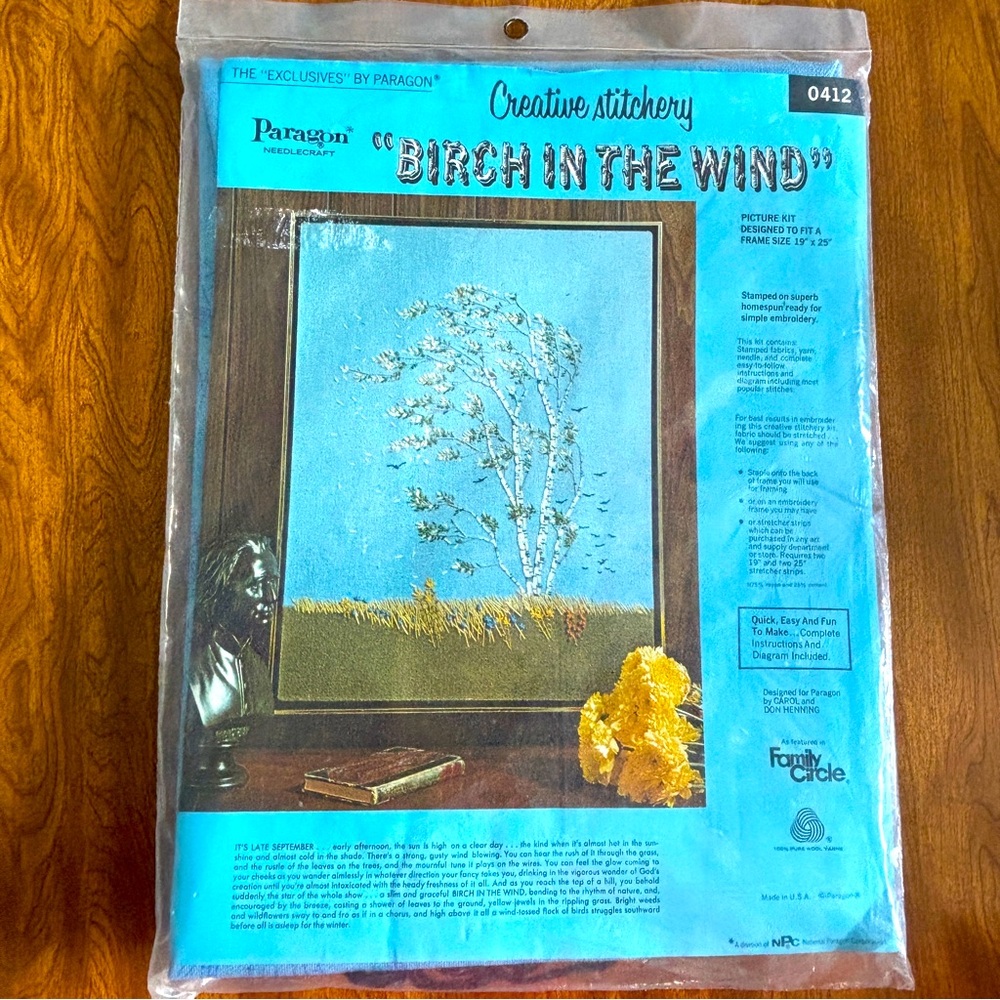 Paragon Needlecraft "Exclusives" - Creative Stitchery - BIRCH IN THE WIND - 0412